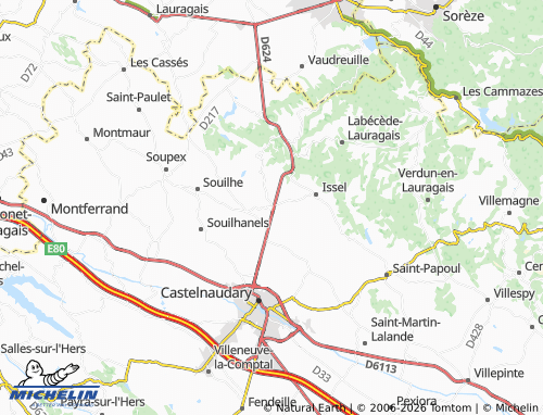 Mappa MICHELIN Peyrens - ViaMichelin