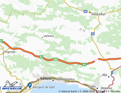 MICHELIN-Landkarte Korušce - ViaMichelin