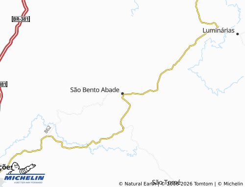 Mappa MICHELIN São Bento Abade - ViaMichelin