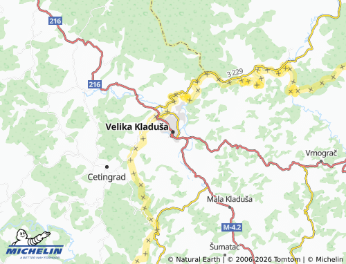 MICHELIN Velika Kladuša map - ViaMichelin