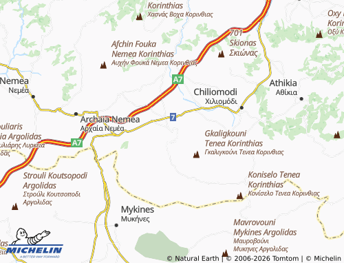 MICHELIN Agios Vasileios map - ViaMichelin