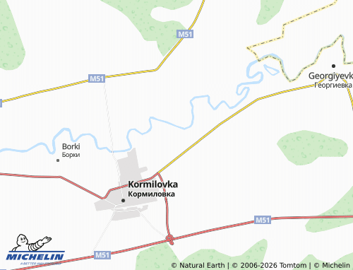 MICHELIN-Landkarte Bogdanovka - ViaMichelin