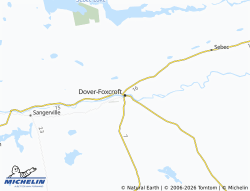 Mappa MICHELIN Dover-Foxcroft - ViaMichelin