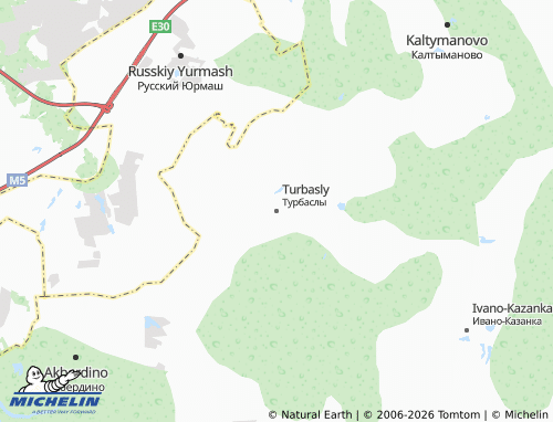 MICHELIN-Landkarte Turbasly - ViaMichelin