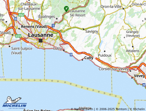 MICHELIN Villette (Lavaux) map - ViaMichelin
