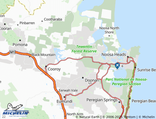 MICHELIN Tinbeerwah map - ViaMichelin