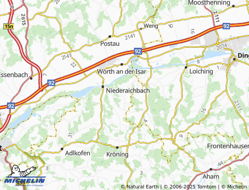 MICHELIN Goldern map - ViaMichelin
