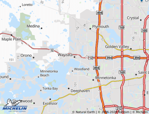 Mappa MICHELIN Wayzata - ViaMichelin