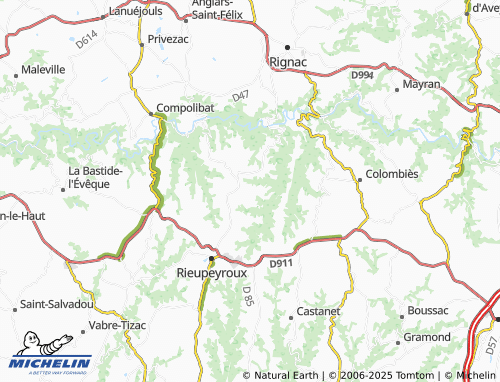 Carte MICHELIN Rivières - ViaMichelin