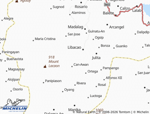 MICHELIN Magugba map - ViaMichelin