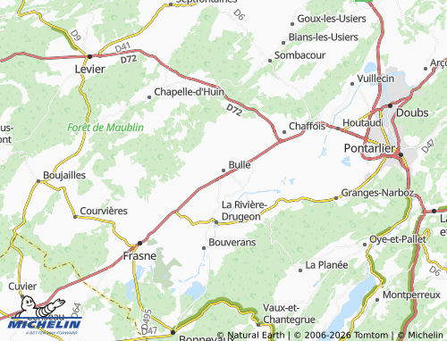 Mapa MICHELIN Bulle - ViaMichelin