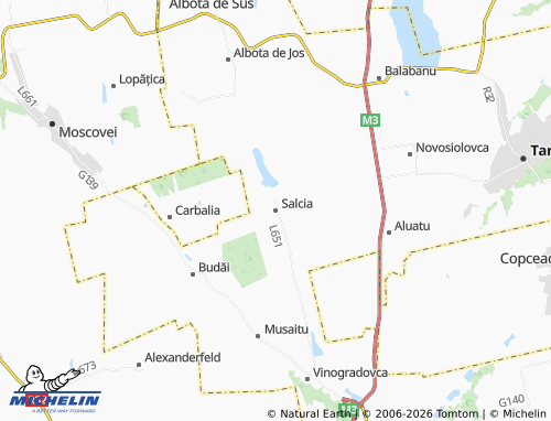 Mappa MICHELIN Salcia - ViaMichelin