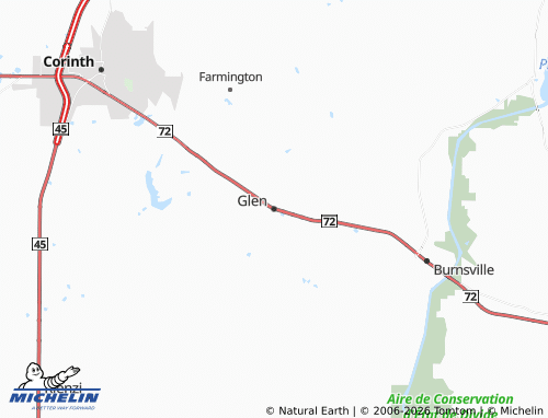 Mapa MICHELIN Glen - ViaMichelin