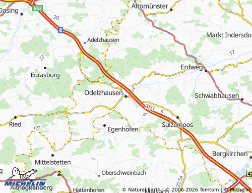 Mappa MICHELIN Odelzhausen - ViaMichelin