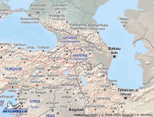 MICHELIN Armenia map - ViaMichelin