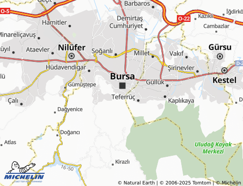 MICHELIN Mollafenari map - ViaMichelin