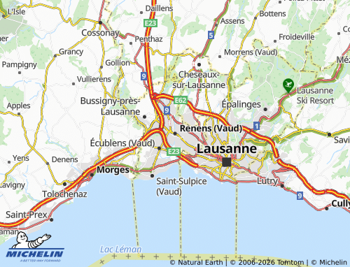 Carte MICHELIN Renens (Vaud) - ViaMichelin