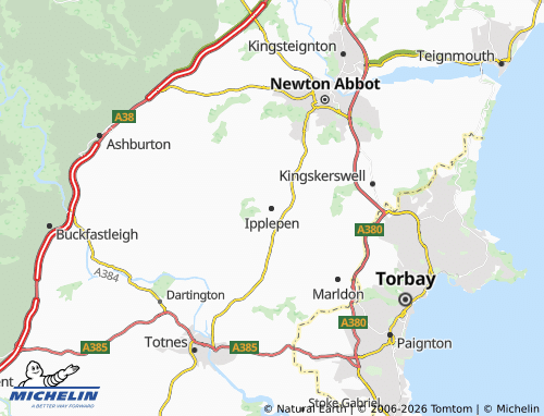 MICHELIN Ipplepen map - ViaMichelin