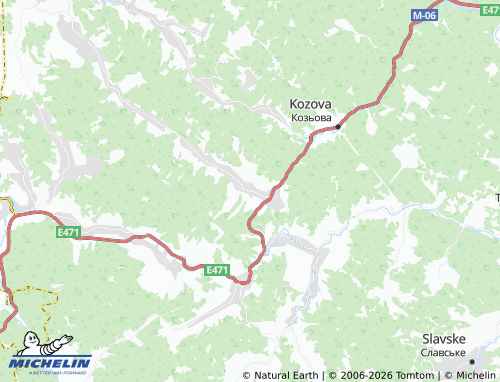 Mapa MICHELIN Oriava - ViaMichelin