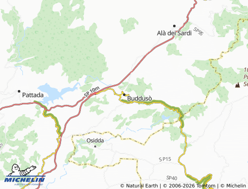 Mapa MICHELIN Buddusò - ViaMichelin