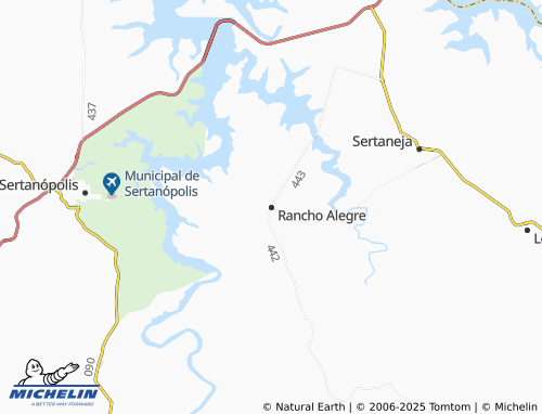 MICHELIN Rancho Alegre map - ViaMichelin