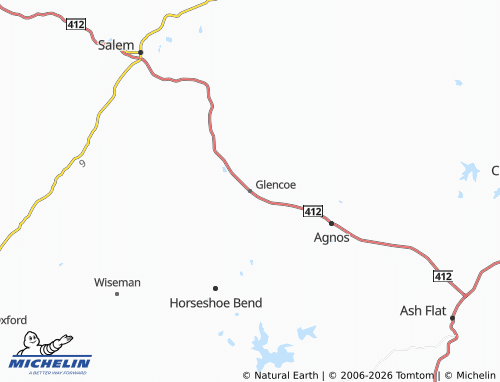 Kaart MICHELIN Glencoe - ViaMichelin