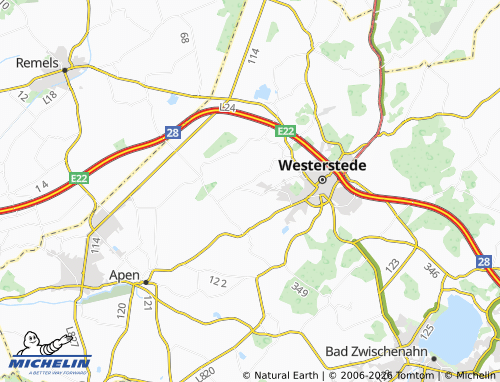 MICHELIN Westerstederfeld map - ViaMichelin