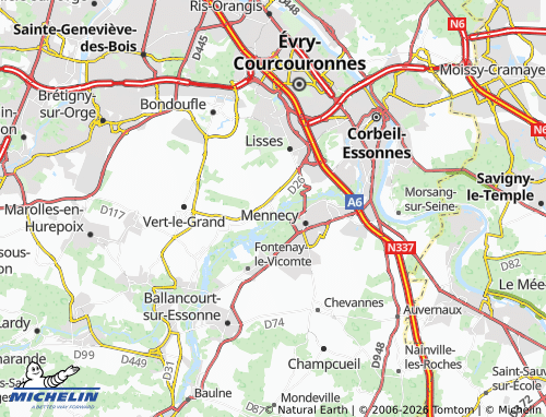 MICHELIN Écharcon map - ViaMichelin