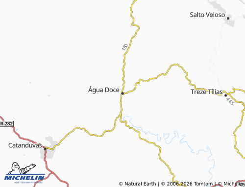 Mapa MICHELIN Água Doce - ViaMichelin