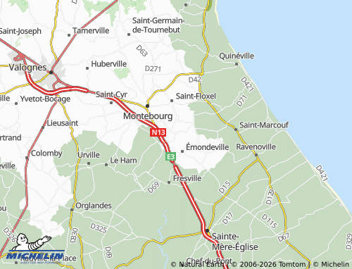 MICHELIN Joganville map - ViaMichelin