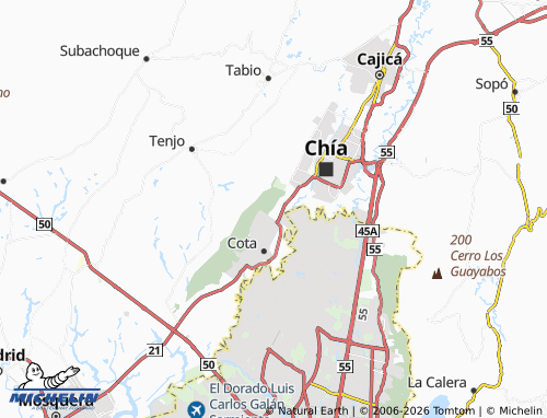 Carte MICHELIN La Moya - ViaMichelin