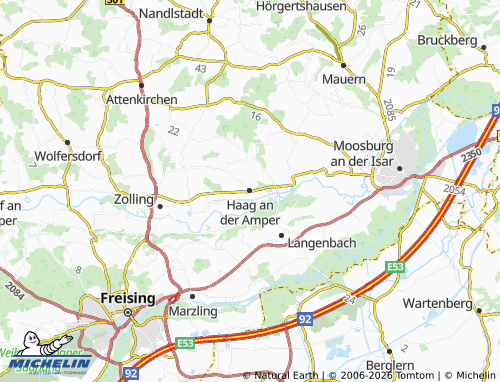 MICHELIN Haag an der Amper map - ViaMichelin