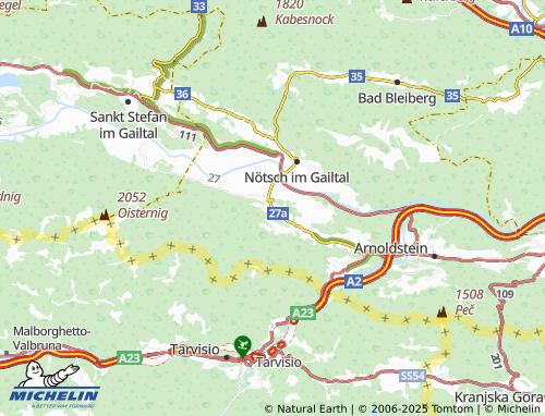 MICHELIN Achomitz map - ViaMichelin
