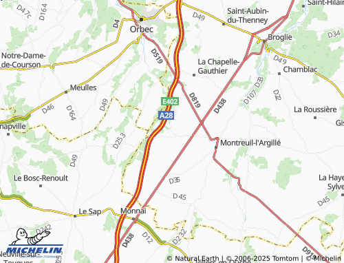 Carte MICHELIN La Goulafrière - ViaMichelin