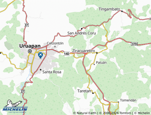 Mapa MICHELIN Zirimícuaro - ViaMichelin