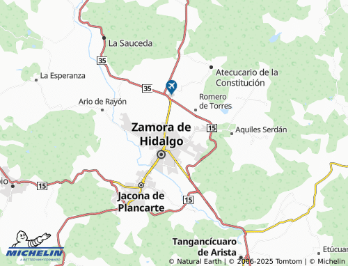 MICHELIN Nueva Grecia map - ViaMichelin