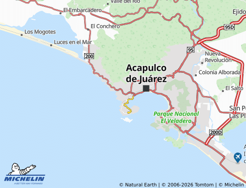 Mappa MICHELIN Estado Guerrero - ViaMichelin