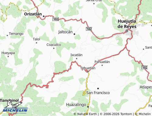 MICHELIN Tlalica map - ViaMichelin