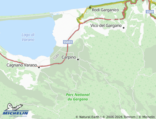 Mapa MICHELIN Carpino - ViaMichelin