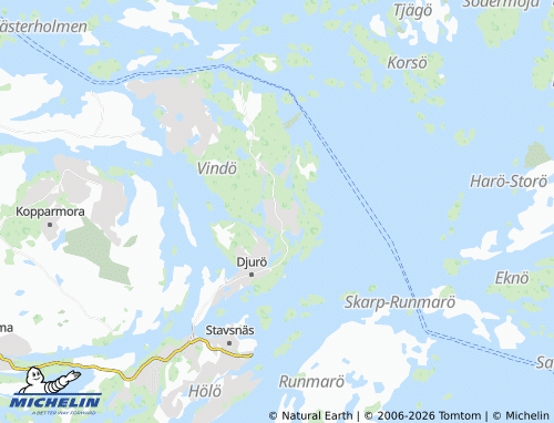 Mapa MICHELIN Södra Vindö - ViaMichelin