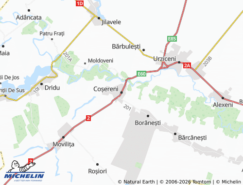 Mappa MICHELIN Coșereni - ViaMichelin