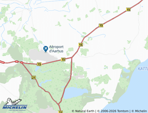 MICHELIN Tirstrup map - ViaMichelin