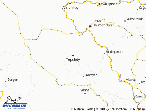 Mappa MICHELIN Tepeköy - ViaMichelin