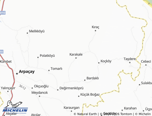 Mappa MICHELIN Karakale - ViaMichelin