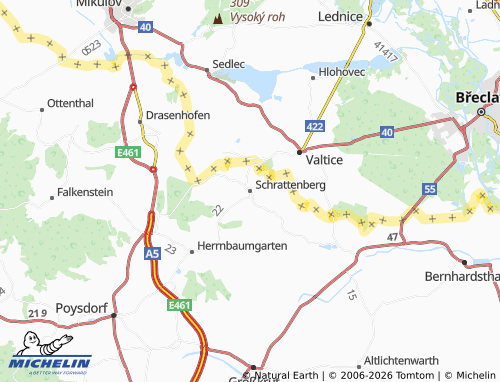 Mappa MICHELIN Schrattenberg - ViaMichelin