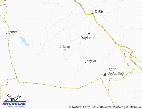 MICHELIN-Landkarte Gökçeören - ViaMichelin