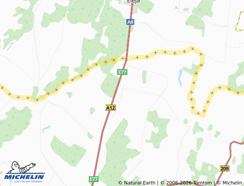 MICHELIN Plikiškiai map - ViaMichelin