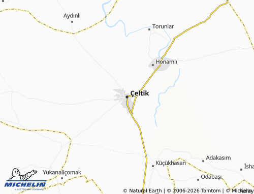 MICHELIN Çeltik map - ViaMichelin