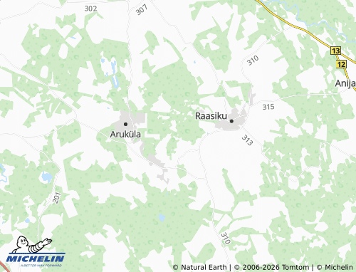 MICHELIN Tõhelgi map - ViaMichelin