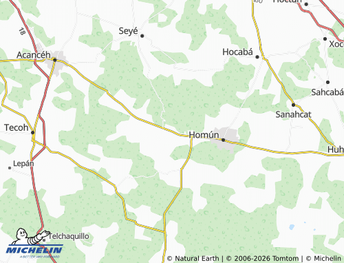 Carte MICHELIN Nohchakán - ViaMichelin